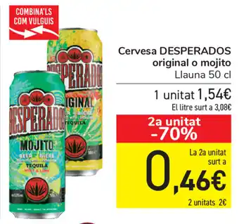 Carrefour Desprerados Cervesa original o mojito 50cl oferta