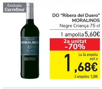 Carrefour Moralinos Do "Ribera del Duero" 75cl oferta