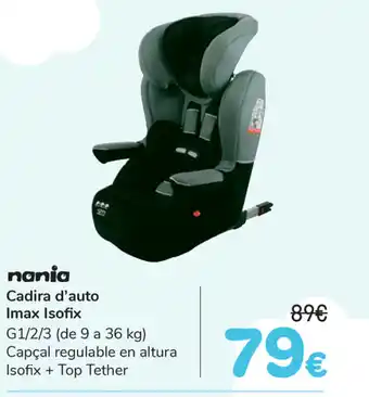 Carrefour Nania Imax Isofix Cadira d'auto 9 a 36 kg oferta