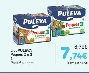 Carrefour Puleva Llet Peques 2 o 3 1 l oferta