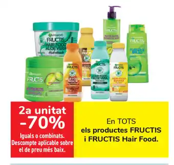Carrefour Fructis i Frusctis els productes Hair Food oferta