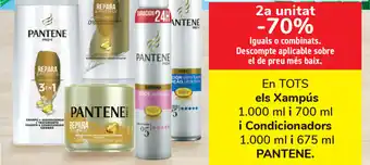 Carrefour Pantene els Xampús 1.000ml i 700ml i Condicionador oferta
