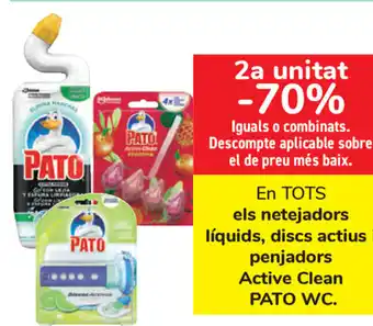 Carrefour Pato WC els netejadors liquids, disc actius penjadors Active Clean oferta