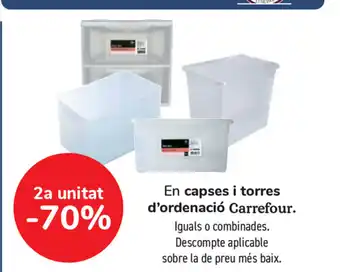 Carrefour en Capses i torres d'ordenació