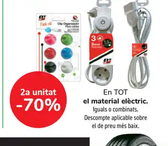 Carrefour en Material elèctric en tot oferta