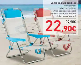 Carrefour Cadira de platja baixa Rio oferta