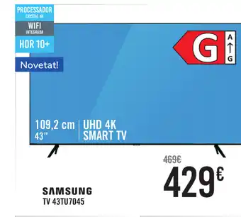 Carrefour Samsung TV 43TU7045 oferta
