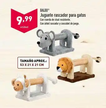 ALDI Baldo Juguete Rascador Para Gatos oferta