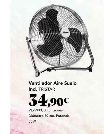 Gadis Ventilador Aire Suelo Ind. Tristar oferta