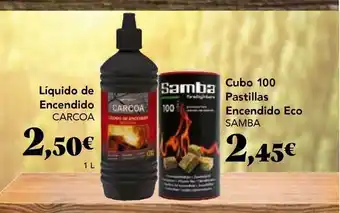 Gadis Líquido De Encendido Carcoa Cubo 100 Pastillas Encendido Eco Samba oferta