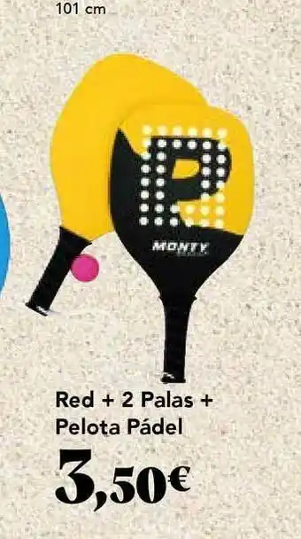 Gadis Red + 2 Palas + Pelota Pádel oferta