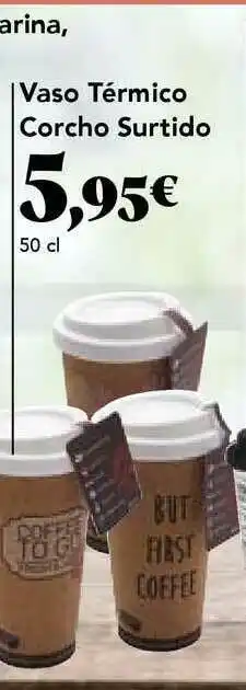 Gadis Vaso Térmico Corcho Surtido oferta