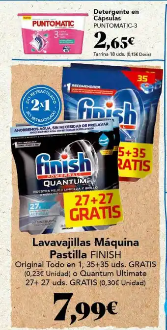 Gadis Lavavajillas Máquina Pastilla Finish oferta