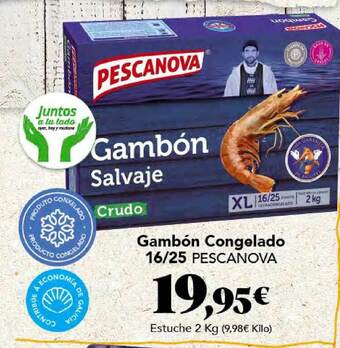 Gadis Gambón Congelado 16 25 Pescanova oferta