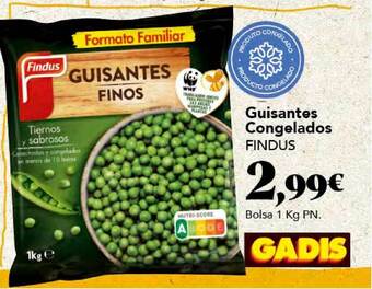 Gadis Guisantes Congelados Findus oferta