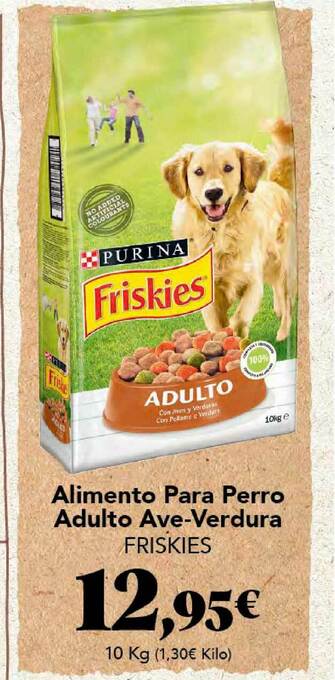 Gadis Alimento Para Perro Adulto Ave-verdura Friskies oferta