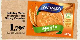Gadis Galletas Marie Integrales Con Fibra Y Cereales Lu oferta
