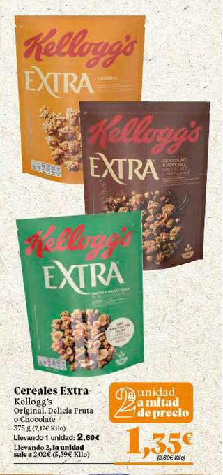 Gadis Cereales Extra Kellogg's oferta