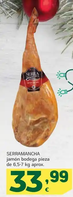 HiperDino Serramancha jamón bodega pieza oferta