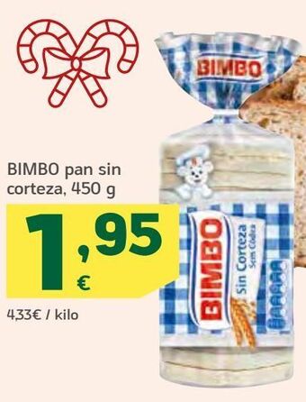 HiperDino Bimbo pan sin corteza oferta