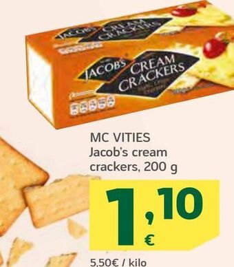 HiperDino Mc vities jacob's cream crackers oferta