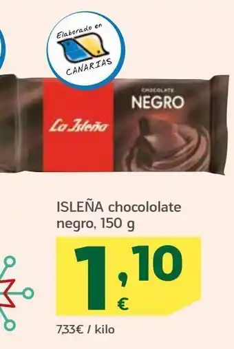 HiperDino Isleña chocolate negro oferta