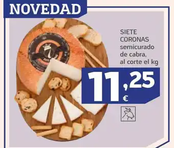 HiperDino Siete coronas semicurado de cabra,al corte oferta