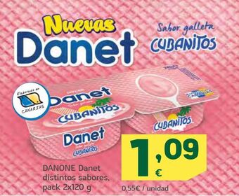 HiperDino Danone danet distintos sabores pack 2 oferta