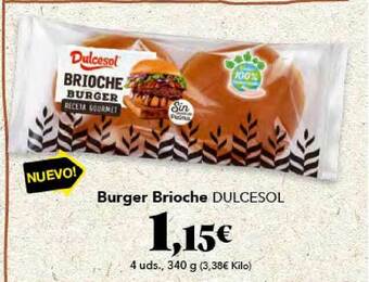 Gadis Burger Brioche Dulcesol oferta