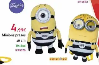 Josber Toys Famosa 4.99€ minions presos 16 cm unidad 5/15370 896 mintons 603 oferta