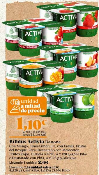 Gadis Bífidus Activia Danone oferta