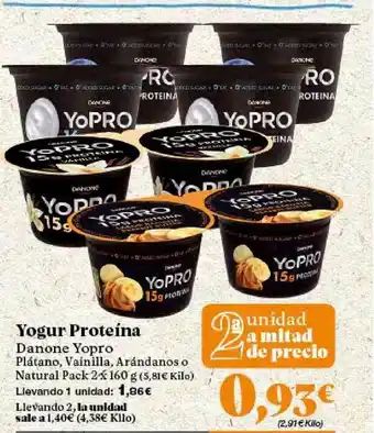 Gadis Yogur Proteína Danone Yopro oferta