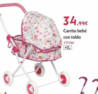 Josber Toys 34.99€ carrito bebé con toldo 17/744 +3a oferta