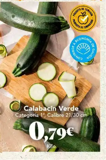 Gadis Calabacín Verde Categoría 1a Calibre 21 30 Cm oferta