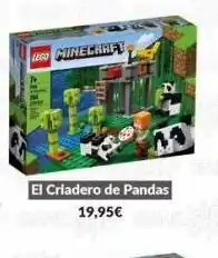 Lego minecraft el criadero de pandas 19,95€