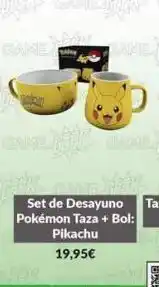 Game Roday fame game phar set de desayuno pokémon taza + bol: pikachu 19,95€ oferta