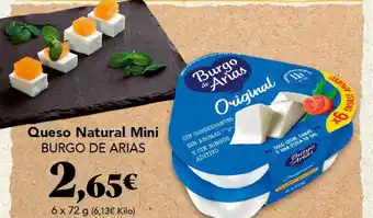 Gadis Queso Natural Mini Burgo De Arias 72g oferta