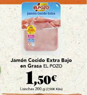 Gadis Jamón Cocido Extra Bajo En Grasa El Pozo oferta
