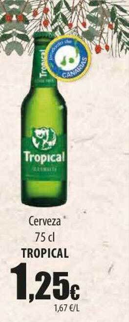 SPAR Lanzarote Cerveza tropical oferta