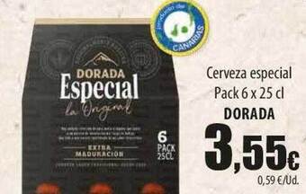 SPAR Lanzarote Cerveza especial pack 6 dorada oferta