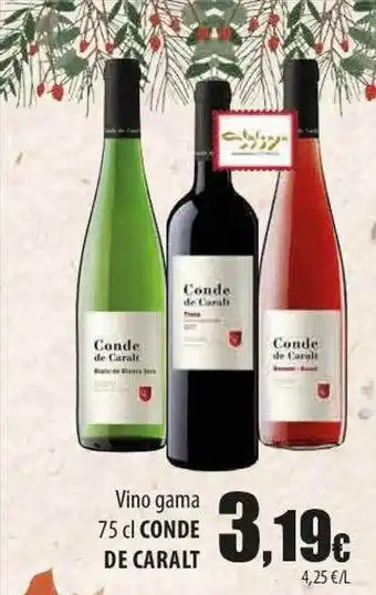 Vino gama conde de caralt