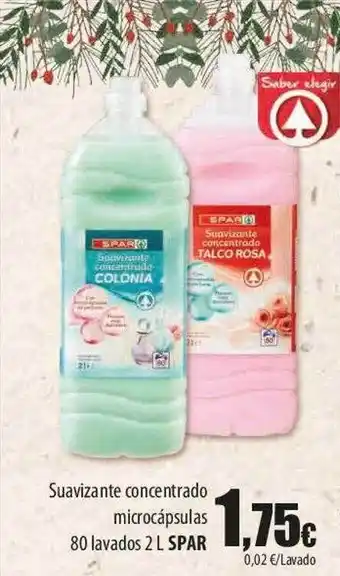 SPAR Lanzarote Suavizante concentrado microcápsulas 80 lavados spar oferta