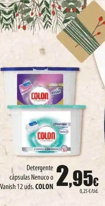 SPAR Lanzarote Detergente cápsulas nenuco o vanish 12 colon oferta