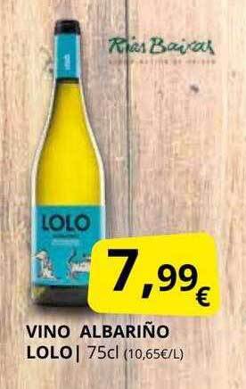 Supermercados MAS Vino albariño lolo oferta