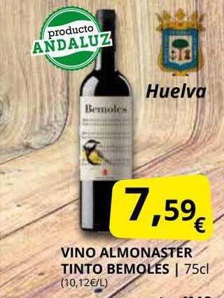 Supermercados MAS Vino almonaster tinto bemoles oferta