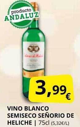 Supermercados MAS Vino blanco semiseco señorio de heliche oferta
