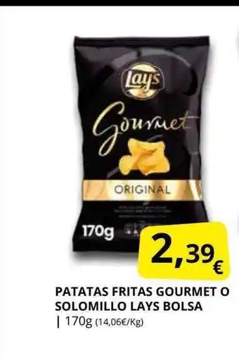 Supermercados MAS Patatas fritas gourmet o solomillo lays bolsa oferta
