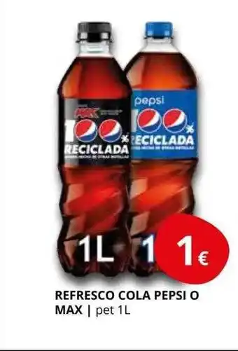 Supermercados MAS Refresco cola pepsi o max oferta
