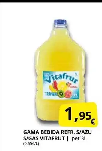 Supermercados MAS Gama bebida refr. s azu s gas vitafrut oferta