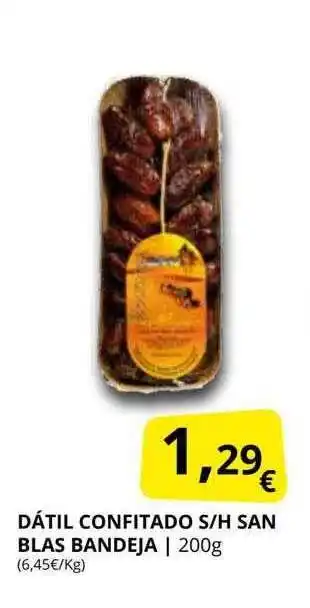 Supermercados MAS Dátil confitado s h san blas bandeja oferta
